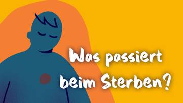 Zeichnung eines Menschen, der nach unten blickt